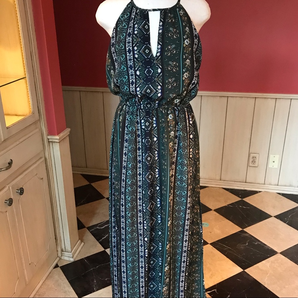 Mimi Chica Bohemian Maxi Dress Cut Out